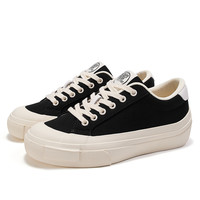 feiyue/飞跃帆布鞋女秋季款厚底翘跟休闲鞋百搭简约板鞋907