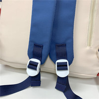 枫缇双肩包背包女孩书包小男大旅行包大容量轻便电脑包包 卡其咖色【面料加厚防泼水】 书包+兔子挂件