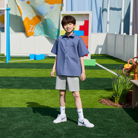 Nike耐克男女童CLUB大童针织短裤夏季纯棉运动裤经典FZ5512 063调色暗灰/白