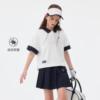 女童夏季抑菌短袖Polo衫简约宽松弹力运动衫百搭运动POLO