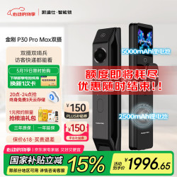 凯迪仕 kaadas P30 Pro Max 电子智能锁 幻影黑