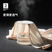 迪卡侬(DECATHLON)速干T恤男女运动户外宽松快干吸汗跑步短袖QUMM MH100 男款 深灰色-2025年 M