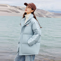雪中飞 SNOWFLYING冬季新款女士短款潮酷立领宽松运动时尚羽绒服保暖百搭 |5203 /165/88A