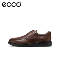 爱步(ECCO)商务皮鞋男鞋 男士休闲皮鞋德比鞋通勤正装鞋男 S轻巧混合520324 棕色52032401053 41
