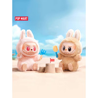 泡泡玛特(POP MART)LABUBU马卡龙2代坐坐派对搪胶毛绒公仔盲盒挂件 【仅娃衣】牛仔小背带裤