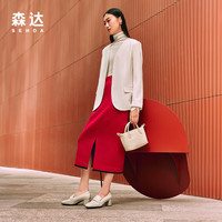 SENDA/森达 粗跟 女士高跟单鞋