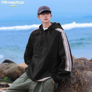 MMOPTOP冰丝UPF50+防晒衣夏季男士薄款冰感钓鱼服夹克外套MFS01黑色M