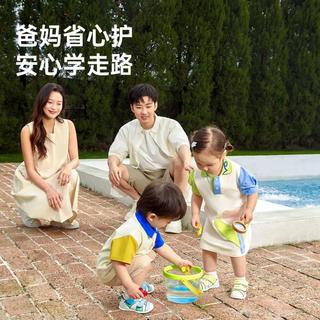  Ginoble/基诺浦 轻薄透气 儿童凉鞋  光辉蓝/白色/灰色 18码 110mm 内长12cm