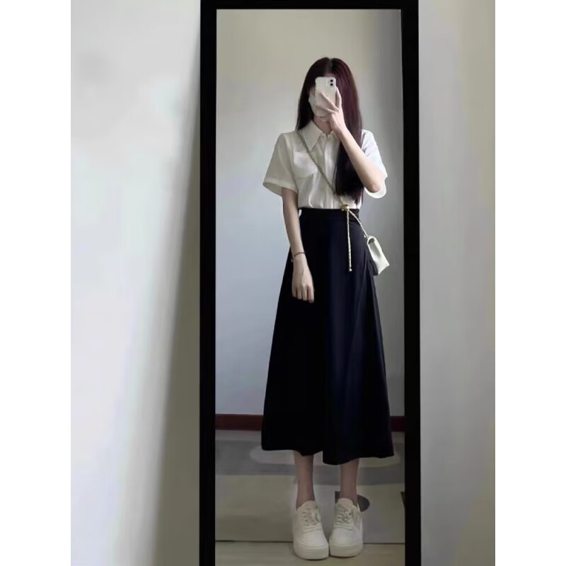 雅黛丝薇连衣裙女装夏季2025新款气质感穿搭一整套小个子两件套装裙子 裙子