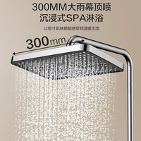 四季沐歌花洒家用三功能淋浴套装冷热沐浴顶喷铜花洒 【自洁青春款】三功能自洁圆顶花洒5003