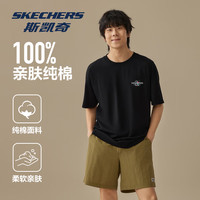 SKECHERS/斯凯奇 透气速干 男士短袖T恤