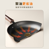 九阳平底锅不粘锅煎锅家用早餐锅煎饼牛排电磁炉燃气通用炒锅 【24cm】小咖0氟煎锅-明火