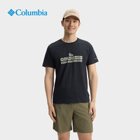 Columbia哥伦比亚户外25春夏新品男子简约圆领运动短袖T恤AE1363