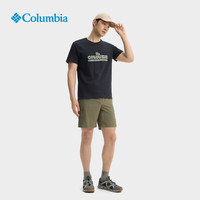 Columbia哥伦比亚户外25春夏男子简约圆领运动短袖T恤AE1363 001 2XL (190/104A)