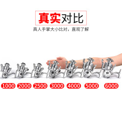 迪佳 渔轮LCAT纺车轮摇轮鱼线轮大物鱼轮全金属头远投轮海竿抛杆