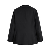 太平鸟男装 黑色西服男秋季西装B1BAC3X03 格纹 XXXXL