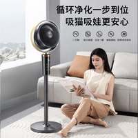 先锋直流语音空气循环扇家用落地扇铜电机电风扇台立式大风力
