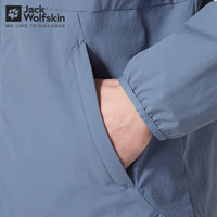 Jack Wolfskin狼爪软壳夹克男春季轻量户外登山运动防风防泼水软壳夹克外套男 071-C0459/烟灰蓝 XL/180/104A