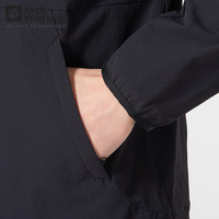 Jack Wolfskin狼爪软壳夹克男春季轻量户外登山运动防风防泼水软壳夹克外套男 071-6000/黑色 S/170/92A