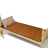 南极人（NanJiren）凉席竹席冰丝席子夏天宿舍0.9x1.9m竹凉席单人1.2x2米双面可用 芊芊诗意【平整光滑/冰凉舒适】 【适用1.2m床】120x190cm-单人床