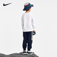 NIKE耐克童装男女童长袖T恤+长裤2件套2025春季儿童套装 靛蓝色 130 /64【身高116-122cm】