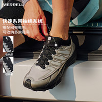 长空丨MERRELL迈乐2025年男女越野鞋防滑耐磨户外登山徒步鞋 白黑/MR2325101-04 45