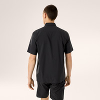 ARC'TERYX 透气 男士短袖衬衣  BLACK/黑色 L