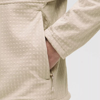 lululemon丨Water-Repellent 男士徒步网格拉绒夹克 LM4AQ0S 生亚麻色/骨白 XL