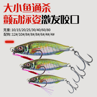 远投飘落铁板路亚假饵截口淡海水通杀翘嘴鱤鱼鲈鱼鳜鱼鲅鱼饵
