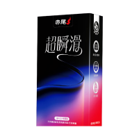 赤尾 zioxx 超瞬滑天然乳胶安全套  光面型 10只
