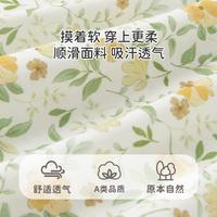 婴儿夏季碎花飞袖连体衣田园风女宝宝无袖纯棉衣服外出周岁礼服