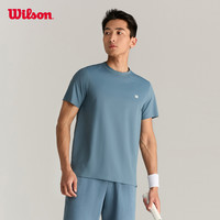 Wilson威尔胜25夏季男士DAILY网球运动抗菌休闲短袖T恤 S