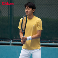 Wilson威尔胜25夏季男士DAILY网球运动抗菌休闲短袖T恤