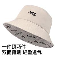 骆驼 CAMEL双面渔夫帽大帽檐遮阳帽子复古潮太阳帽防紫外线防晒帽中性渔夫帽