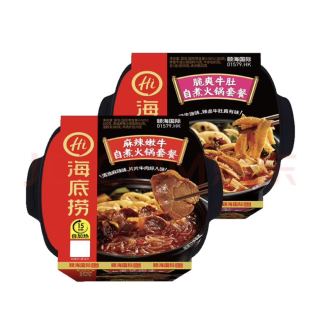 海底捞 自煮火锅组合 2口味 870g（麻辣嫩牛435g+脆爽牛肚435g）