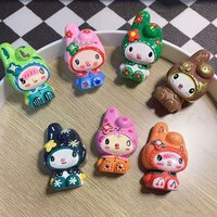 贝可麦拉石膏娃娃涂色画画儿童幼儿园DIY白模彩绘画玩具活动涂鸦填色摆件 美乐蒂10个白模+1套颜料画笔