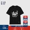Gap 男士户外图案logo圆领短袖T恤 877413