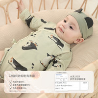 包屁衣婴儿夏季长袖薄款空调服睡衣新生儿爬爬服莫代尔宝宝连体衣
