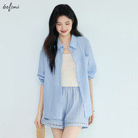 伊芙丽（eifini）芙丽宽松版型氛围感休闲短裤2025夏装新款