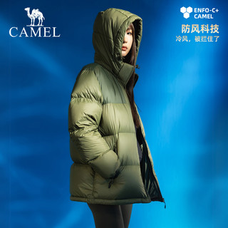 CAMEL【小太阳】骆驼户外羽绒服冬季600蓬男女同款防泼水面包服 S