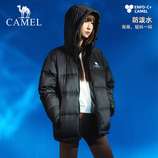 CAMEL【小太阳】骆驼户外羽绒服冬季600蓬男女同款防泼水面包服 S