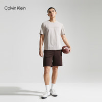 Calvin Klein【吸湿速干】运动夏男织带松紧腰ck慢跑训练运动短裤4MS4S851 021-可可棕 L