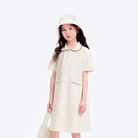限尺码：巴拉巴拉 甜美高级童女童裙子夏装连衣裙直筒裙POLO裙大童时尚舒适宽松