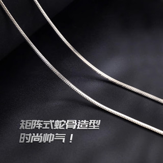 中国黄金蛇骨链银项链男士型男潮流本命年蛇形物老公周年 【蛇骨链】约2g+专柜礼盒
