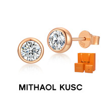 MTK MITHAOL 超闪泡泡耳钉 玫瑰金色耳钉 专柜礼盒装 M7049-F