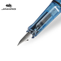 金豪全透明示范钢笔书法练字美术绘画用小速写线描写生笔美工笔钢尖可爱简约个性正姿 0.5mm