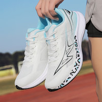 强风跑霸强风跑霸鲲鹏SE双气垫碳板田径竞速跑鞋体育生训练体考体测中 冰川蓝 下单训练服 36