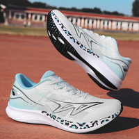 强风跑霸强风跑霸鲲鹏SE双气垫碳板田径竞速跑鞋体育生训练体考体测中 冰川蓝 下单训练服 40