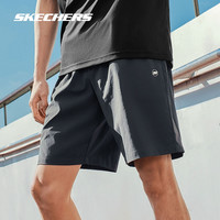 Skechers斯凯奇男子短裤2024科技凉感运动裤子 炭灰色/000G