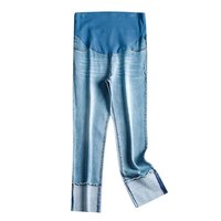 快乐屋 Happy House 孕妇直筒裤2024春夏长裤孕妇裤外穿潮妈显瘦时尚牛仔裤夏款